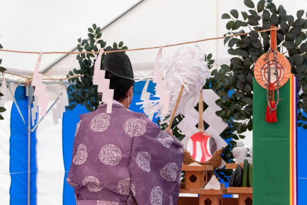 「糟屋郡久山町01」注文住宅現場リポート①【地鎮祭】