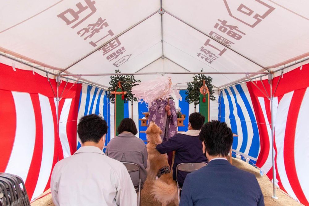 「糟屋郡久山町01」注文住宅現場リポート①【地鎮祭】