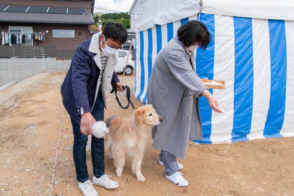「糟屋郡久山町01」注文住宅現場リポート①【地鎮祭】