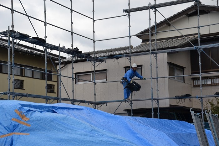 「古賀市02」注文住宅現場リポート③【足場工事】