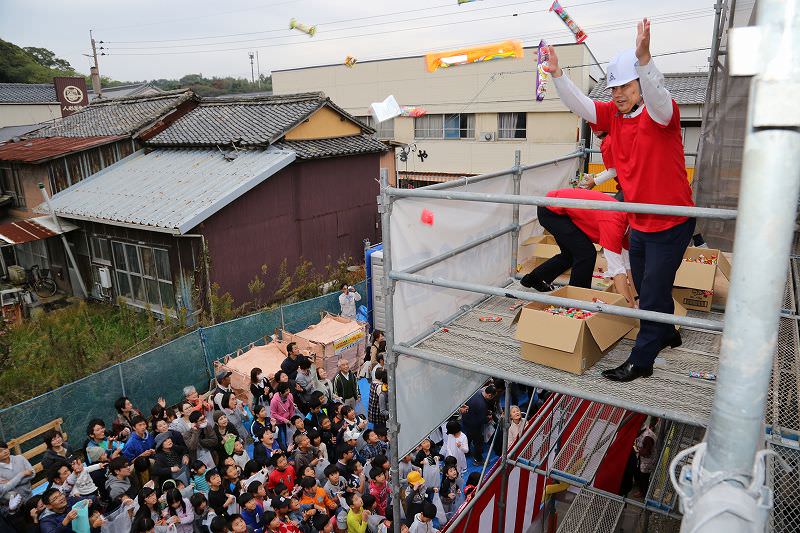 福岡県福津市宮司元町01　注文住宅建築現場リポート⑧　～餅まき～