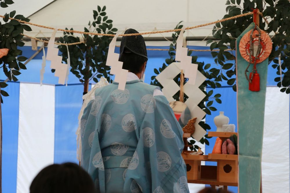 「福岡市早良区東入部01」注文住宅現場リポート①【地鎮祭】