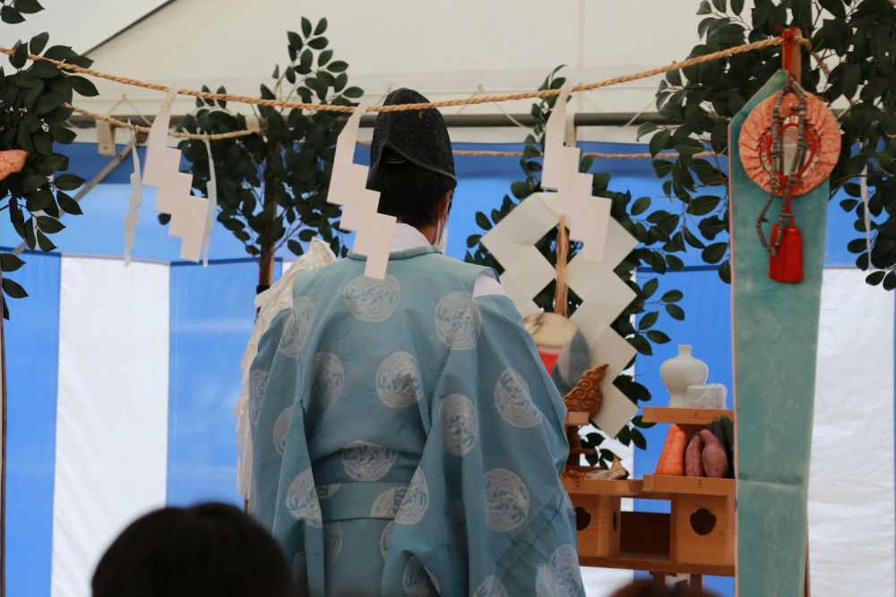 福岡市早良区東入部01　注文住宅建築現場リポート①　～地鎮祭～