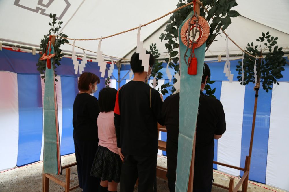 「福岡市早良区東入部01」注文住宅現場リポート①【地鎮祭】