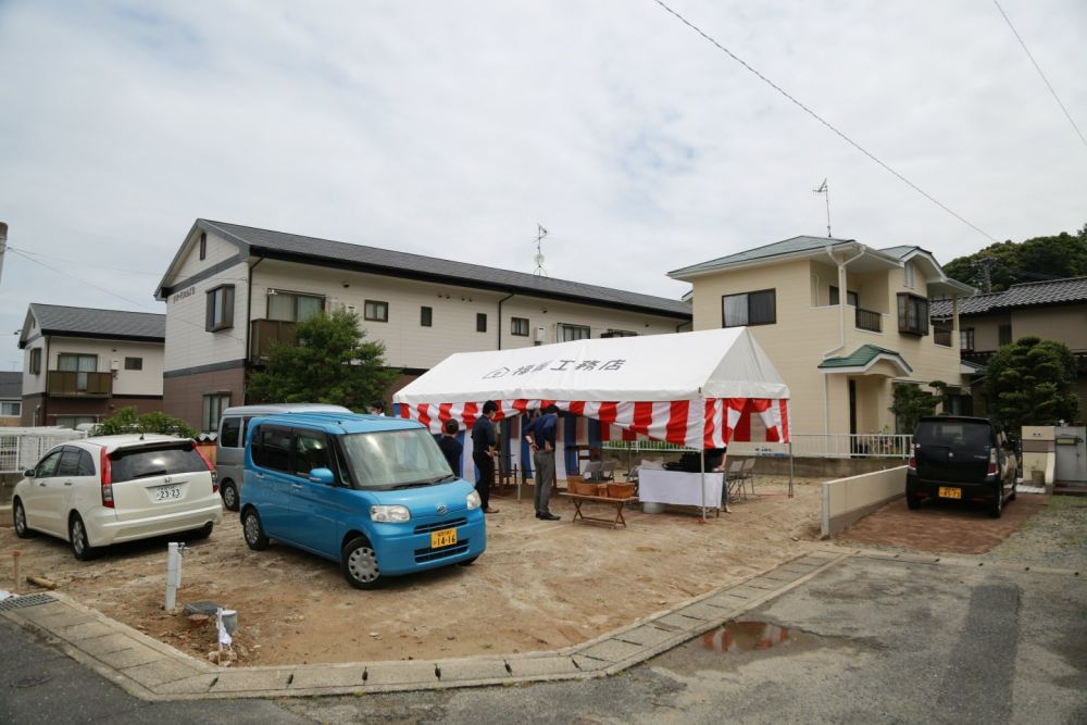 「福岡市早良区東入部01」注文住宅現場リポート①【地鎮祭】