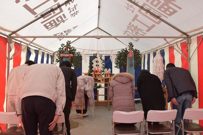 「宗像市03」注文住宅現場リポート①【地鎮祭】