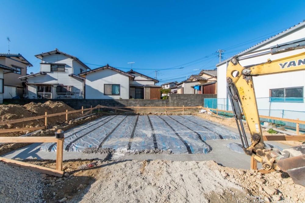 福岡県古賀市07　注文住宅建築現場リポート②　～基礎工事・捨てコン～