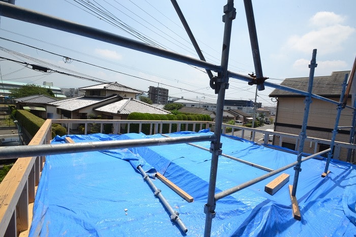 「福岡市博多区01」注文住宅現場リポート⑤【木工事】【面材】