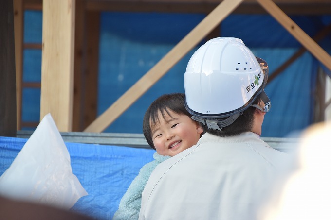 福岡県三井郡大刀洗町02　注文住宅建築現場リポート⑤　～上棟式～