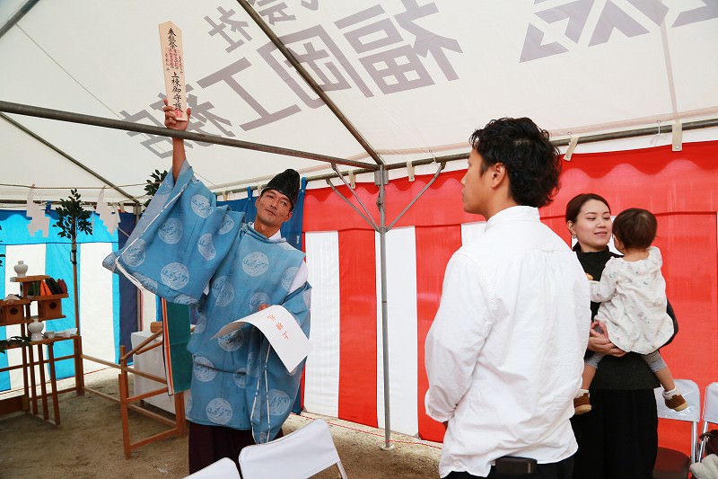「福岡市城南区南片江02」注文住宅現場リポート①【地鎮祭】