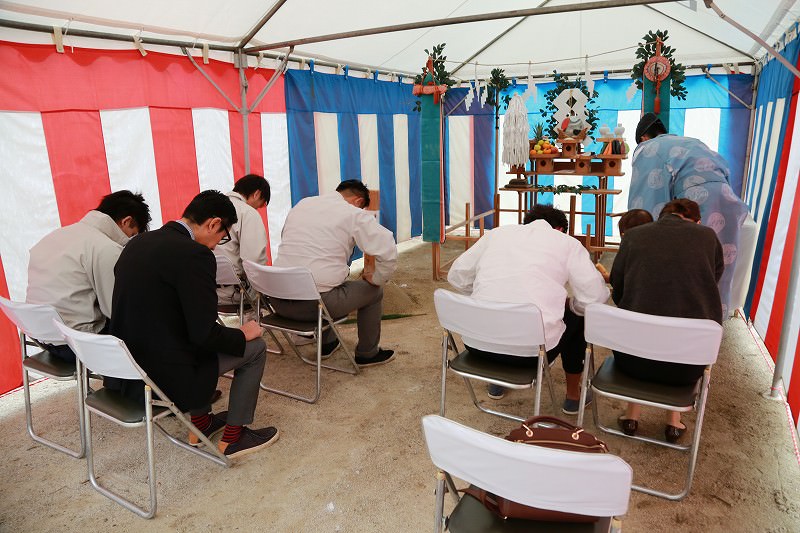 「福岡市城南区南片江02」注文住宅現場リポート①【地鎮祭】