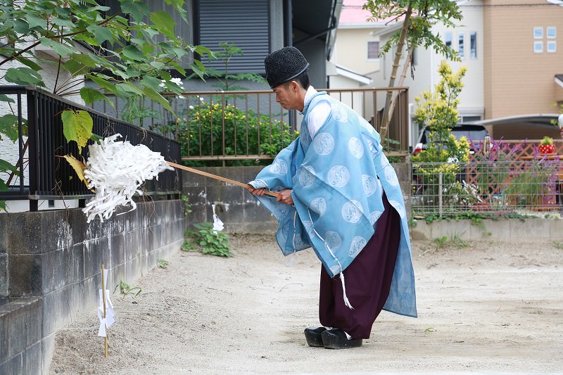 福岡市城南区南片江02　注文住宅建築現場リポート①　～地鎮祭～