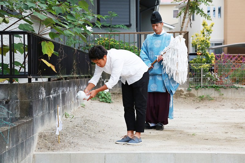 「福岡市城南区南片江02」注文住宅現場リポート①【地鎮祭】