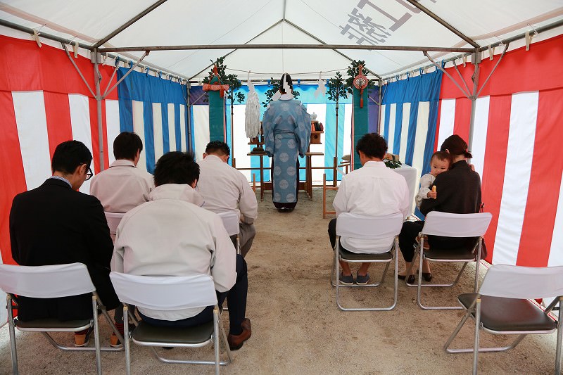 「福岡市城南区南片江02」注文住宅現場リポート①【地鎮祭】
