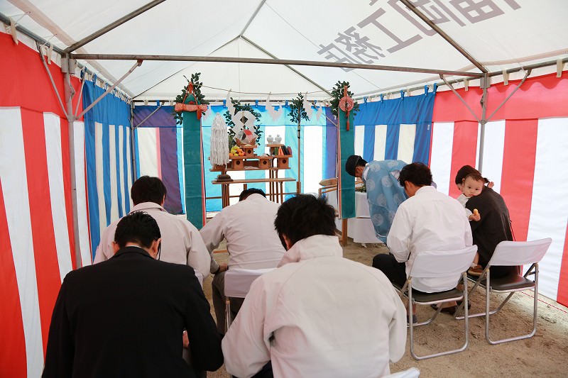 「福岡市城南区南片江02」注文住宅現場リポート①【地鎮祭】
