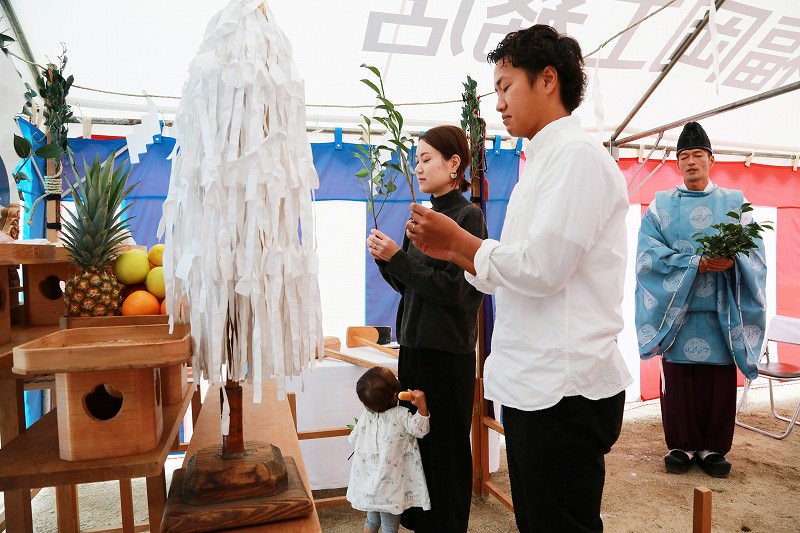 「福岡市城南区南片江02」注文住宅現場リポート①【地鎮祭】