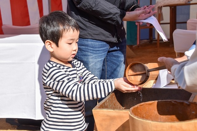 福岡市東区08　注文住宅建築現場リポート①　～地鎮祭～