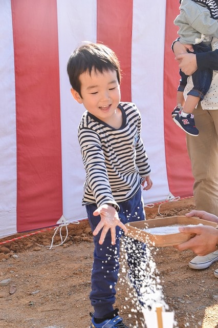 福岡市東区08　注文住宅建築現場リポート①　～地鎮祭～