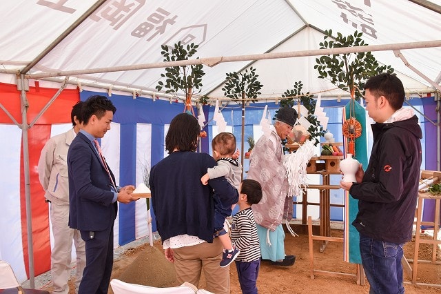 「福岡市東区08」注文住宅現場リポート①【地鎮祭】