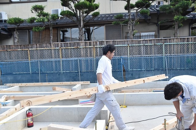 「福岡市東区07」注文住宅現場リポート④【木工事】【土台敷き】