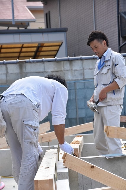「福岡市東区07」注文住宅現場リポート④【木工事】【土台敷き】
