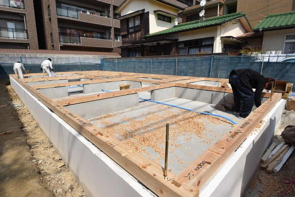 「福岡市早良区03」注文住宅現場リポート③【木工事】【土台敷き】