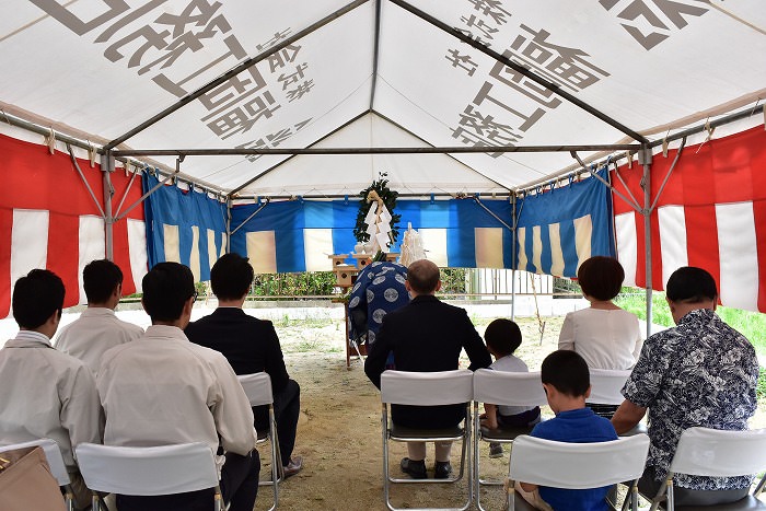 福岡市南区05　注文住宅建築現場リポート①　～地鎮祭～