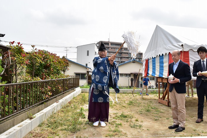 福岡市南区05　注文住宅建築現場リポート①　～地鎮祭～