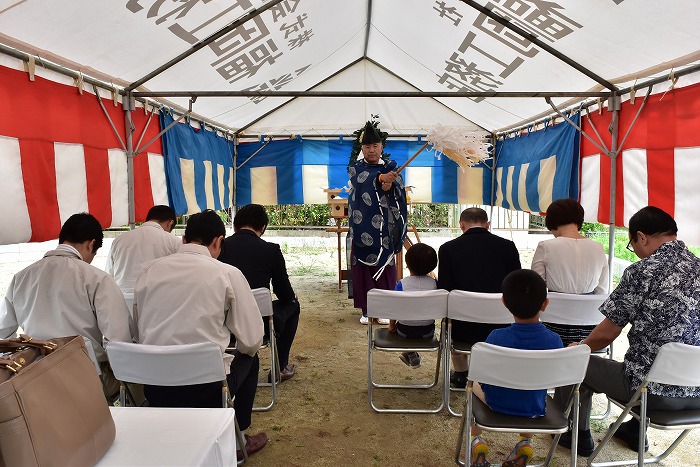 「福岡市南区05」注文住宅現場リポート①【地鎮祭】