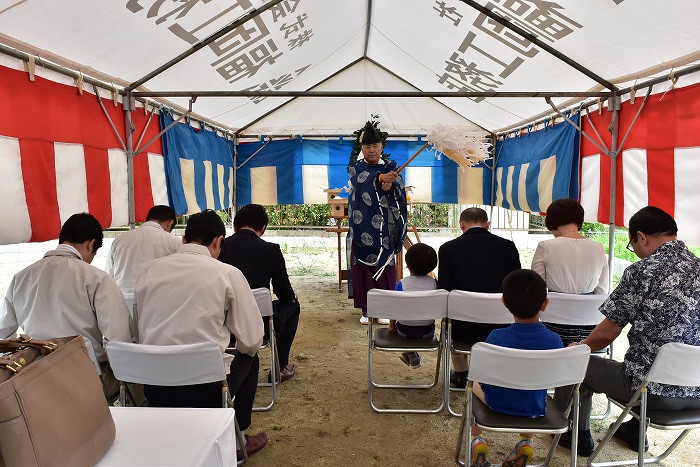 福岡市南区05　注文住宅建築現場リポート①　～地鎮祭～