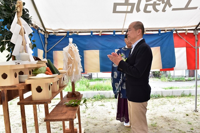 福岡市南区05　注文住宅建築現場リポート①　～地鎮祭～