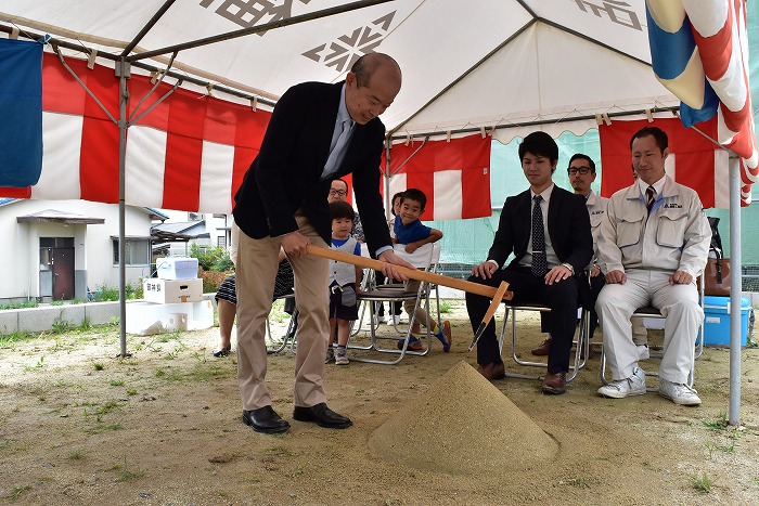 福岡市南区05　注文住宅建築現場リポート①　～地鎮祭～