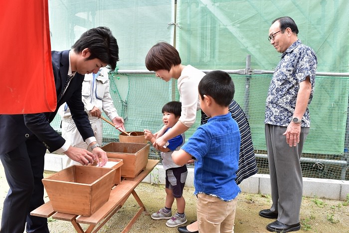 福岡市南区05　注文住宅建築現場リポート①　～地鎮祭～