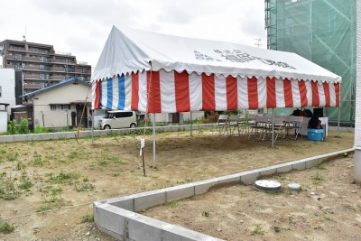 福岡市南区05　注文住宅建築現場リポート①　～地鎮祭～