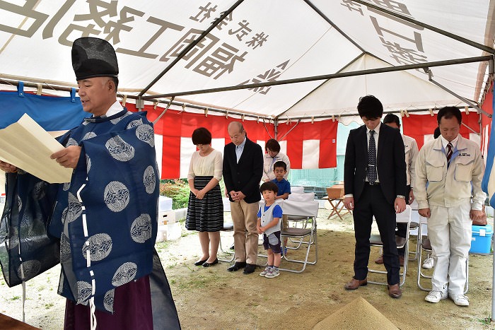 福岡市南区05　注文住宅建築現場リポート①　～地鎮祭～