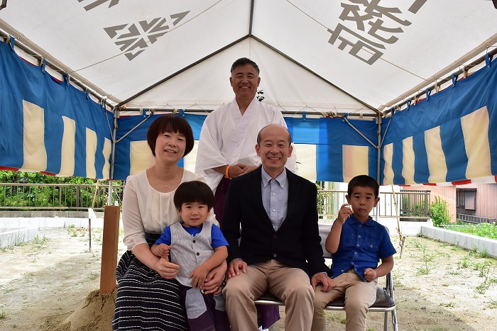 福岡市南区05　注文住宅建築現場リポート①　～地鎮祭～