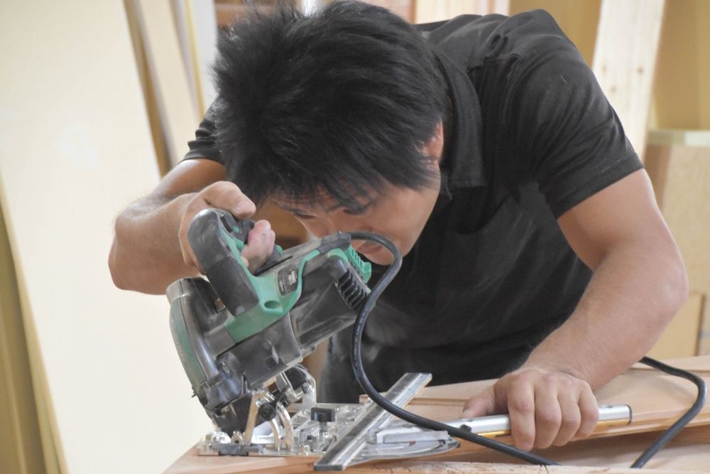 「福岡市城南区07」注文住宅現場リポート⑥【木工事】【階段】