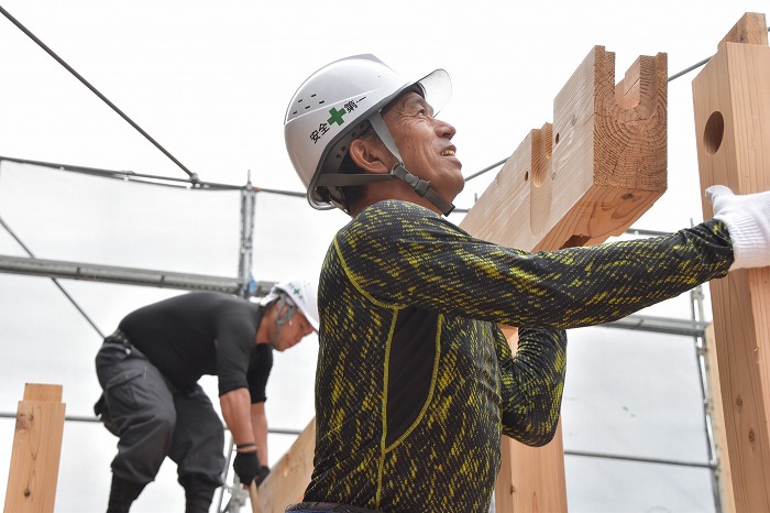 福岡市東区04　注文住宅建築現場リポート⑤　～上棟式～