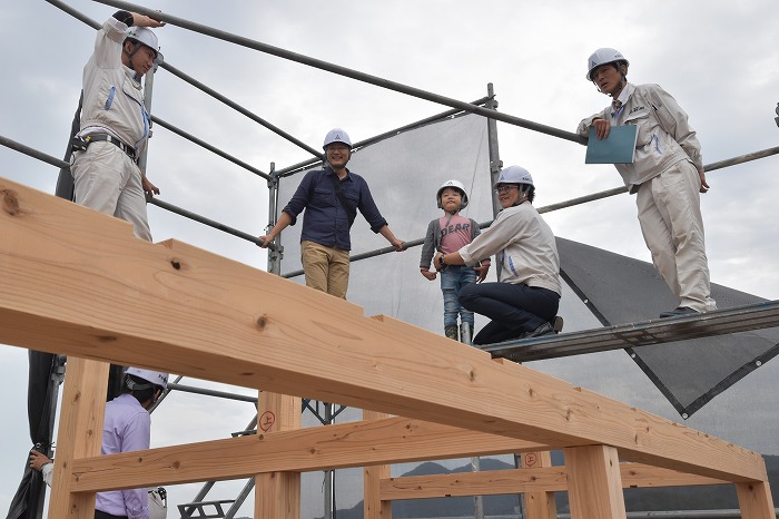 福岡市東区04　注文住宅建築現場リポート⑤　～上棟式～