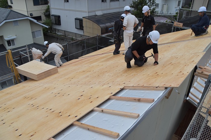 福岡市東区04　注文住宅建築現場リポート⑤　～上棟式～