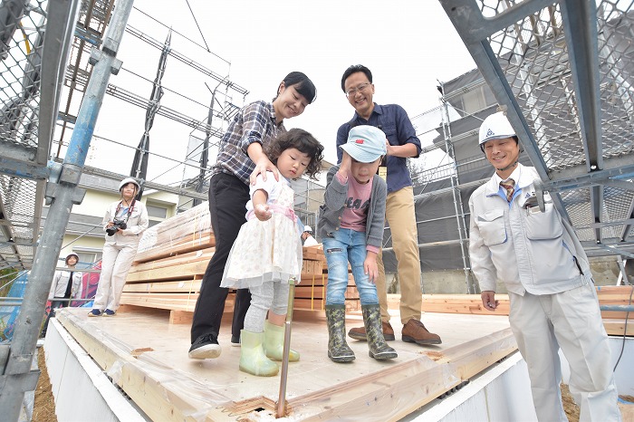 「福岡市東区04」注文住宅現場リポート⑤【上棟式】