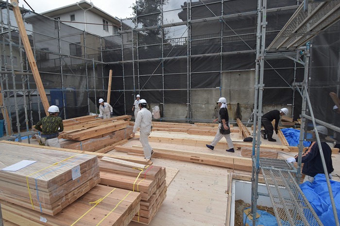 「福岡市東区04」注文住宅現場リポート⑤【上棟式】