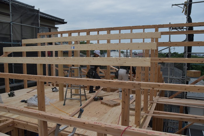 「福岡市東区04」注文住宅現場リポート⑤【上棟式】
