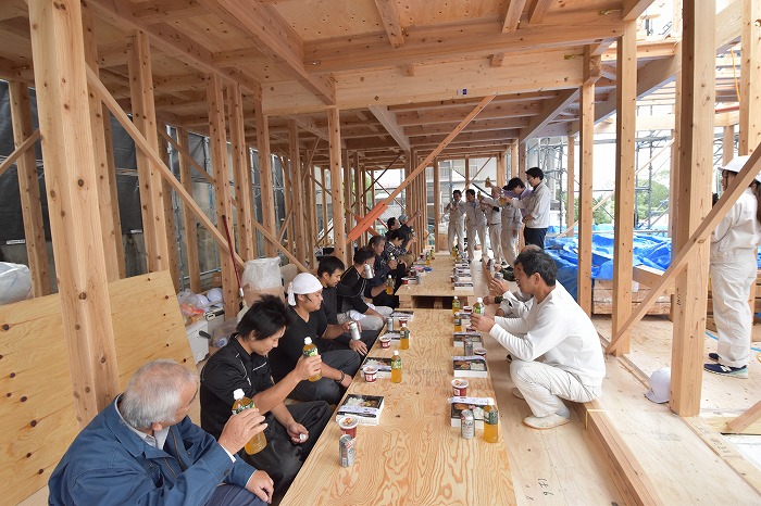 「福岡市東区04」注文住宅現場リポート⑤【上棟式】