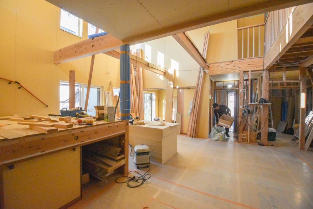 「福岡市東区青葉01」注文住宅現場リポート⑩【木工事】【石膏ボード】