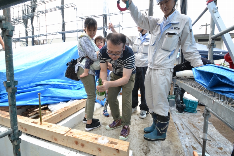 福岡市早良区梅林02　注文住宅建築現場リポート⑤　～上棟式～