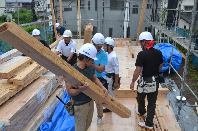 福岡市早良区梅林02　注文住宅建築現場リポート⑤　～上棟式～