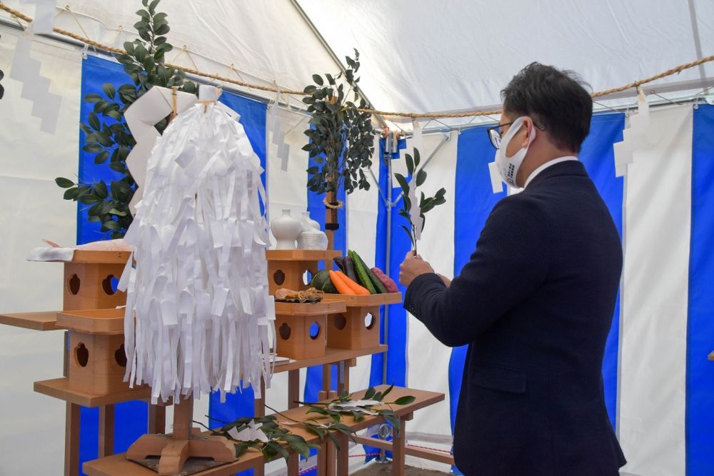 「福岡市早良区07」注文住宅現場リポート①【地鎮祭】