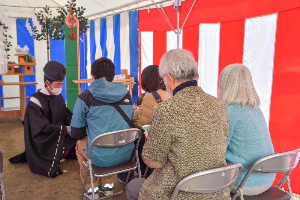 福岡市早良区07　注文住宅建築現場リポート①　～地鎮祭～