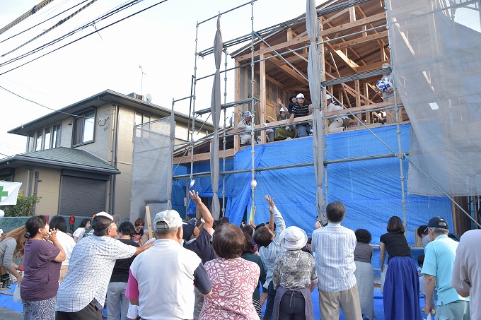 福岡県那珂川市04　注文住宅建築現場リポート⑤　～上棟式～